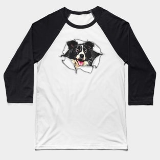 Break Out Border Collie Baseball T-Shirt